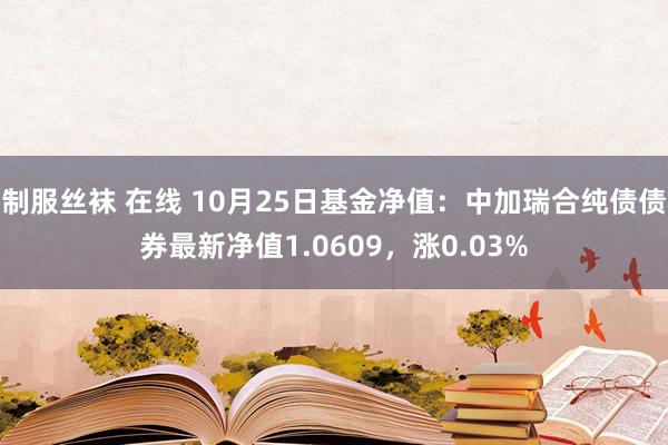 制服丝袜 在线 10月25日基金净值：中加瑞合纯债债券最新净值1.0609，涨0.03%